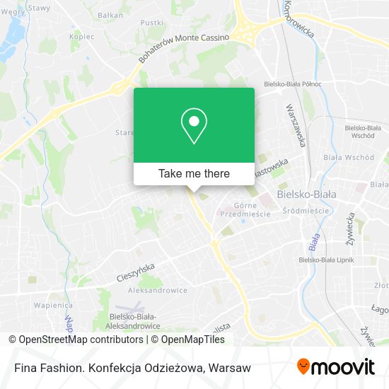 Fina Fashion. Konfekcja Odzieżowa map