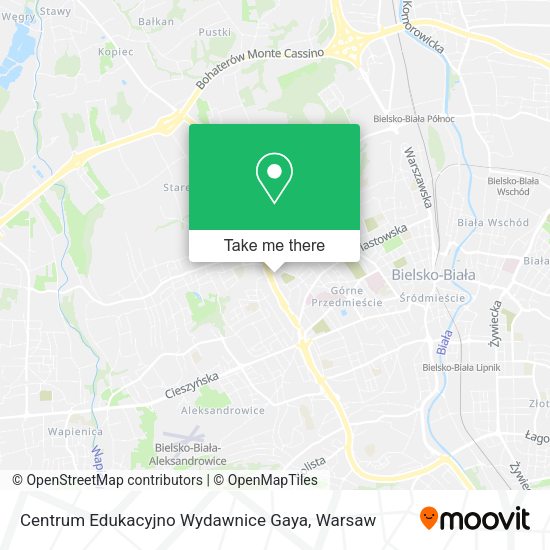 Centrum Edukacyjno Wydawnice Gaya map