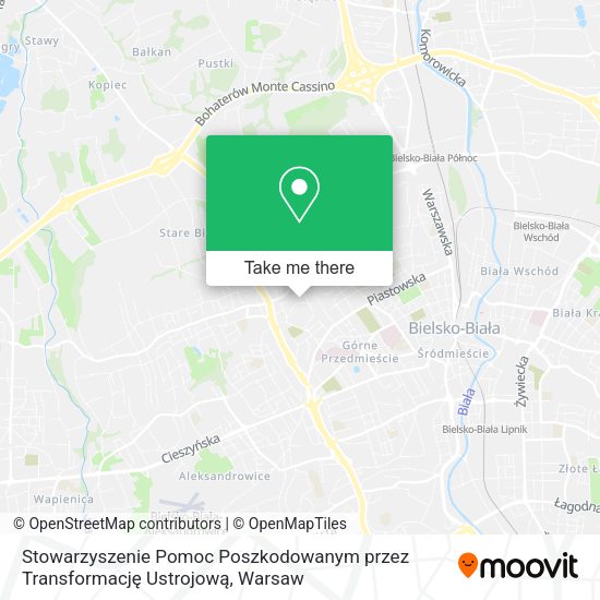 Stowarzyszenie Pomoc Poszkodowanym przez Transformację Ustrojową map