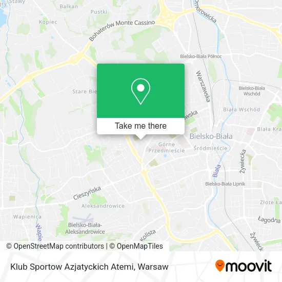 Карта Klub Sportow Azjatyckich Atemi
