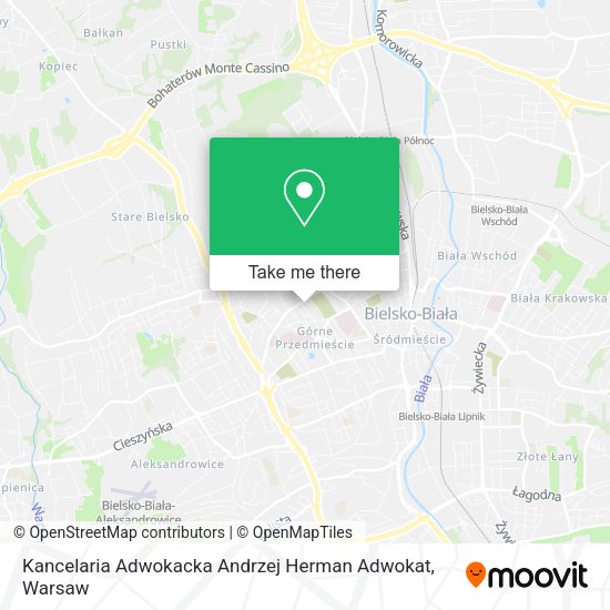 Kancelaria Adwokacka Andrzej Herman Adwokat map