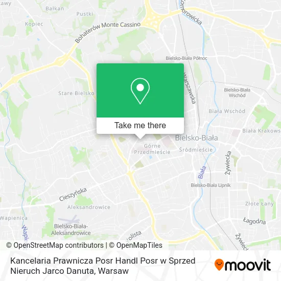 Карта Kancelaria Prawnicza Posr Handl Posr w Sprzed Nieruch Jarco Danuta