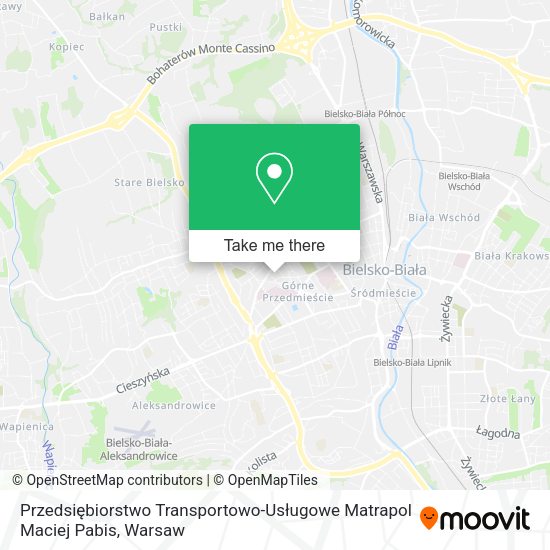 Przedsiębiorstwo Transportowo-Usługowe Matrapol Maciej Pabis map