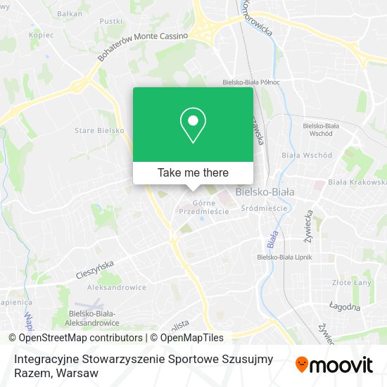 Integracyjne Stowarzyszenie Sportowe Szusujmy Razem map