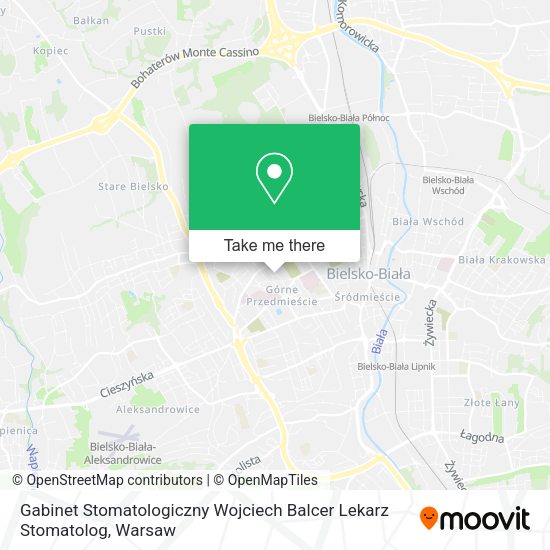 Gabinet Stomatologiczny Wojciech Balcer Lekarz Stomatolog map