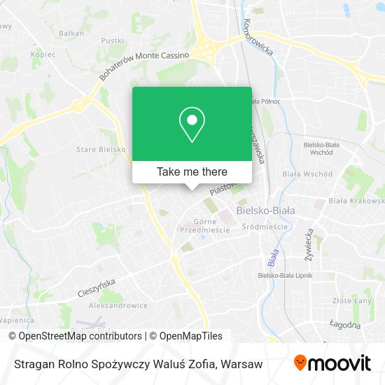 Stragan Rolno Spożywczy Waluś Zofia map