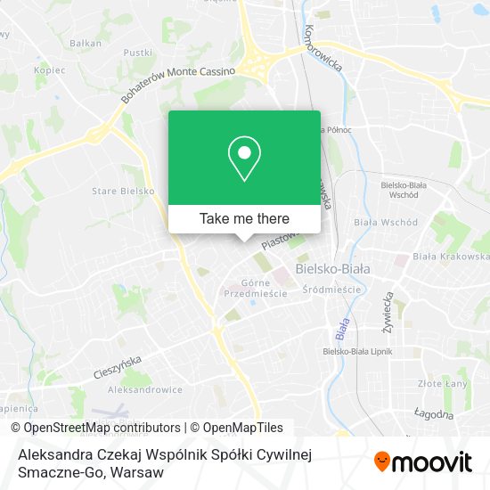 Aleksandra Czekaj Wspólnik Spółki Cywilnej Smaczne-Go map