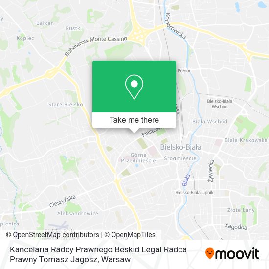 Kancelaria Radcy Prawnego Beskid Legal Radca Prawny Tomasz Jagosz map