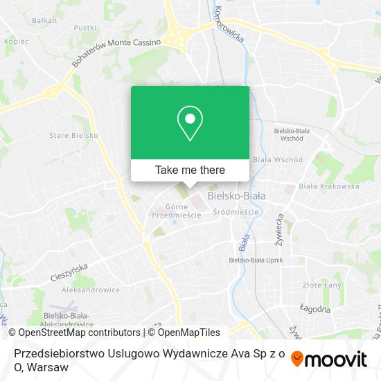 Przedsiebiorstwo Uslugowo Wydawnicze Ava Sp z o O map