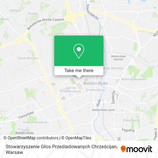 Stowarzyszenie Głos Prześladowanych Chrześcijan map