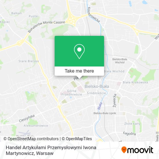 Handel Artykułami Przemysłowymi Iwona Martynowicz map