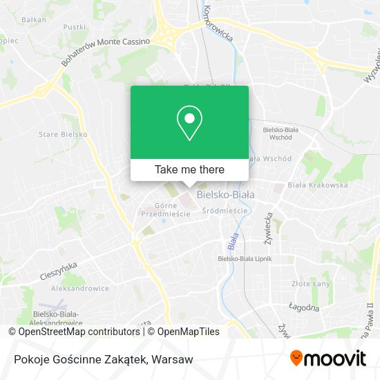 Pokoje Gościnne Zakątek map