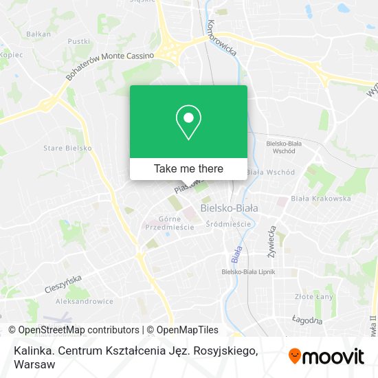 Kalinka. Centrum Kształcenia Jęz. Rosyjskiego map