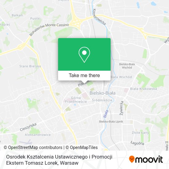 Osrodek Ksztalcenia Ustawicznego i Promocji Ekstern Tomasz Lorek map