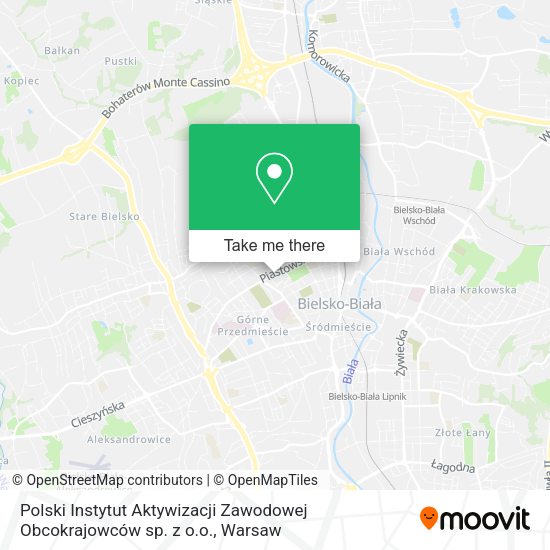 Polski Instytut Aktywizacji Zawodowej Obcokrajowców sp. z o.o. map