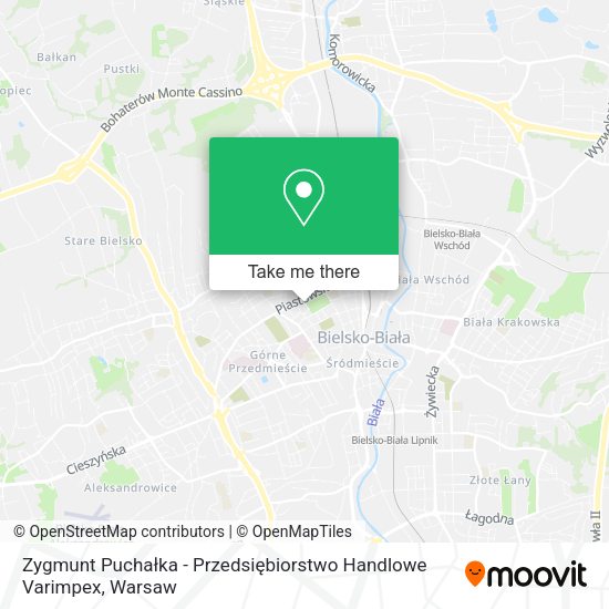 Zygmunt Puchałka - Przedsiębiorstwo Handlowe Varimpex map