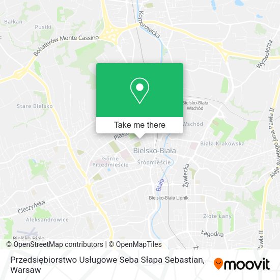 Przedsiębiorstwo Usługowe Seba Słapa Sebastian map