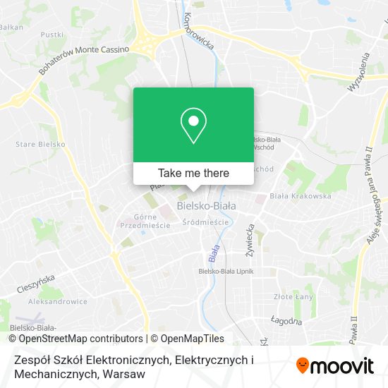 Zespół Szkół Elektronicznych, Elektrycznych i Mechanicznych map