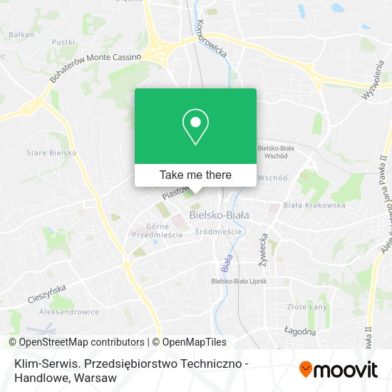 Klim-Serwis. Przedsiębiorstwo Techniczno - Handlowe map