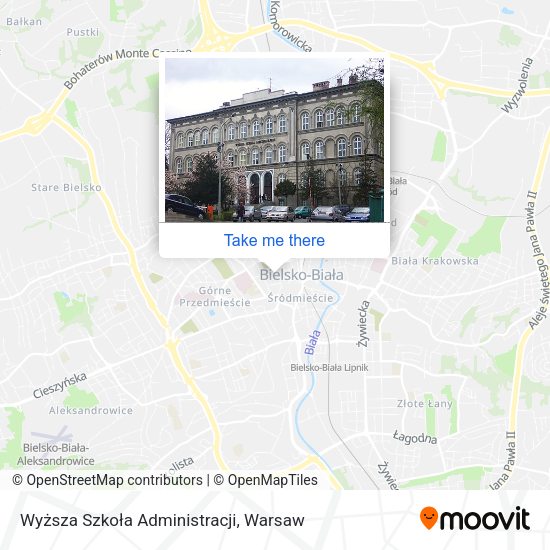 Wyższa Szkoła Administracji map