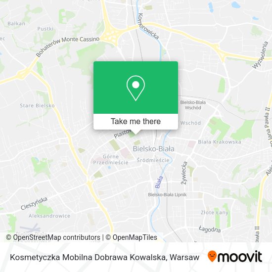 Карта Kosmetyczka Mobilna Dobrawa Kowalska