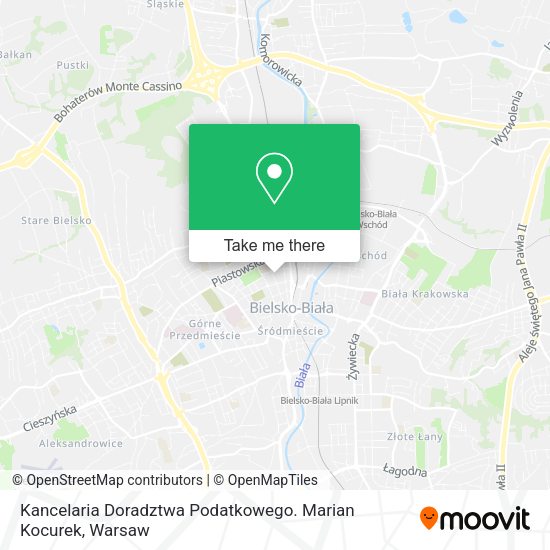 Kancelaria Doradztwa Podatkowego. Marian Kocurek map