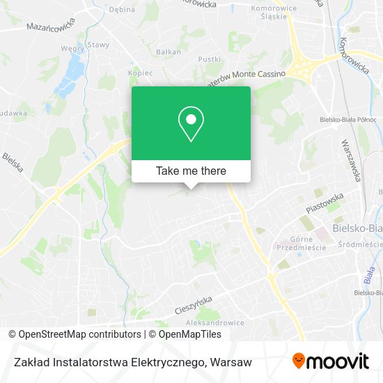 Zakład Instalatorstwa Elektrycznego map