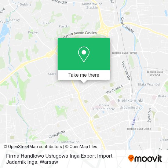 Firma Handlowo Usługowa Inga Export Import Jadamik Inga map