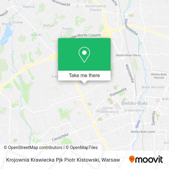 Krojownia Krawiecka Pjk Piotr Kistowski map