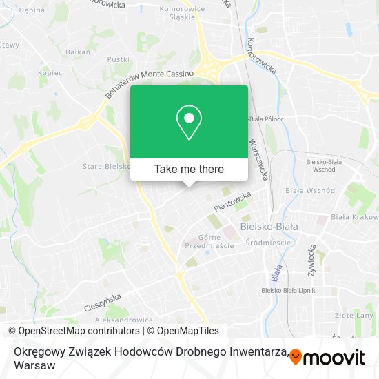 Okręgowy Związek Hodowców Drobnego Inwentarza map