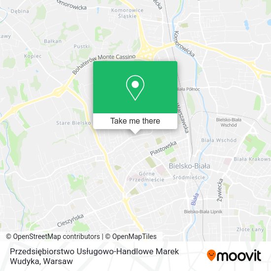 Przedsiębiorstwo Usługowo-Handlowe Marek Wudyka map