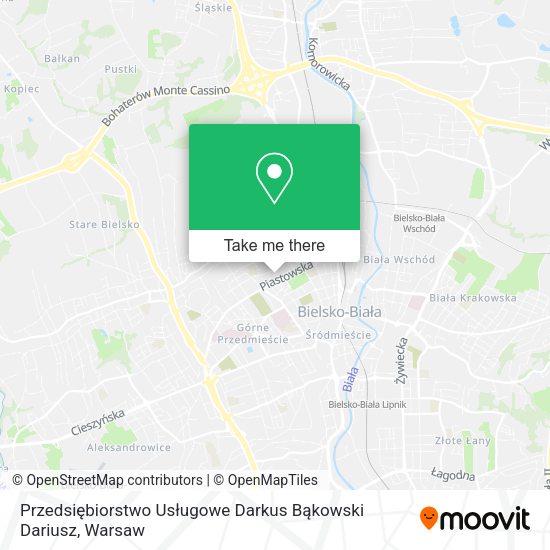 Przedsiębiorstwo Usługowe Darkus Bąkowski Dariusz map