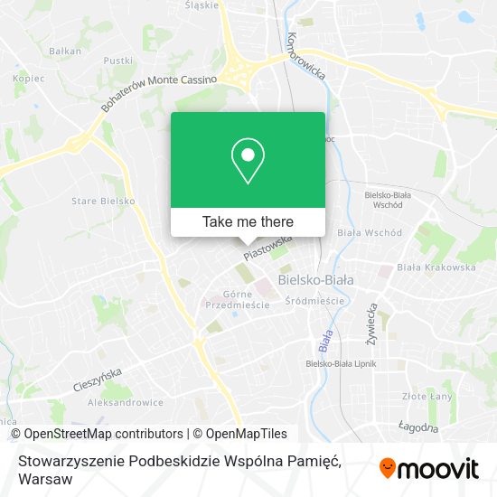 Stowarzyszenie Podbeskidzie Wspólna Pamięć map