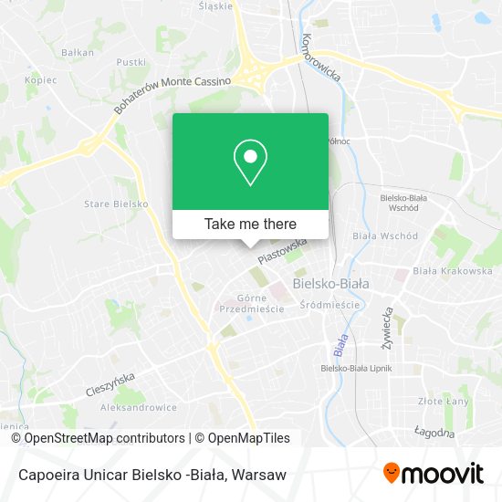 Capoeira Unicar Bielsko -Biała map