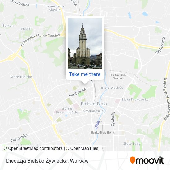 Diecezja Bielsko-Żywiecka map