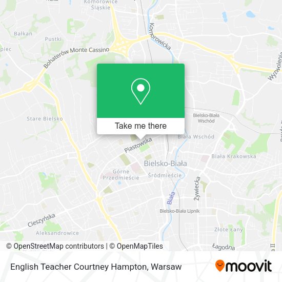 English Teacher Courtney Hampton map