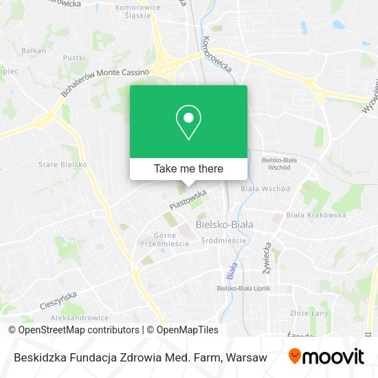 Beskidzka Fundacja Zdrowia Med. Farm map