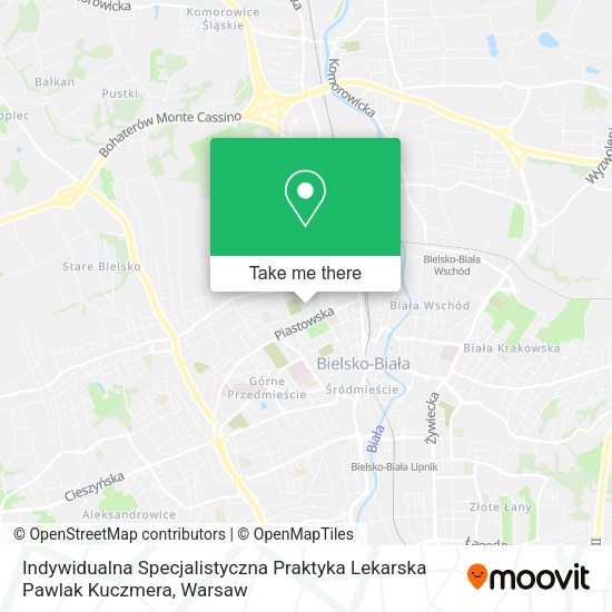 Indywidualna Specjalistyczna Praktyka Lekarska Pawlak Kuczmera map