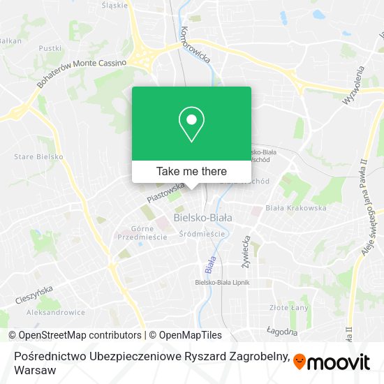 Pośrednictwo Ubezpieczeniowe Ryszard Zagrobelny map