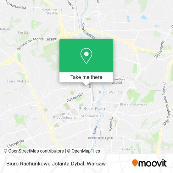 Карта Biuro Rachunkowe Jolanta Dybał