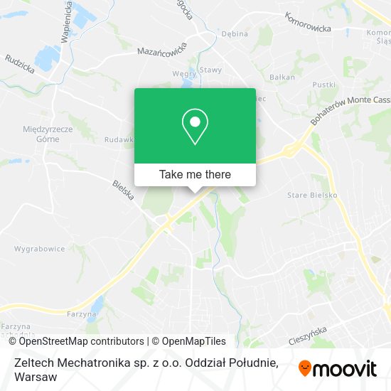 Zeltech Mechatronika sp. z o.o. Oddział Południe map