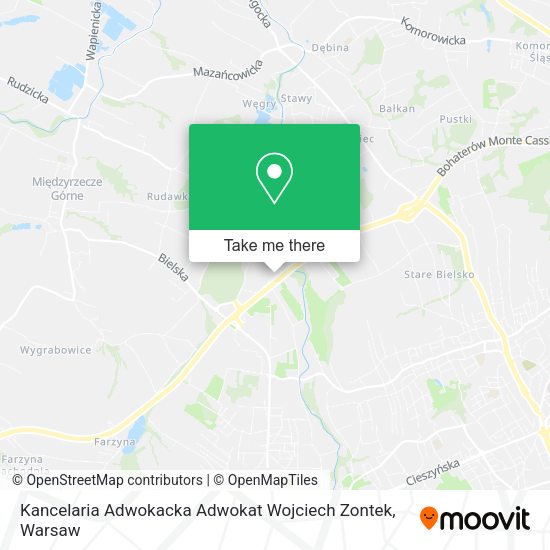 Kancelaria Adwokacka Adwokat Wojciech Zontek map