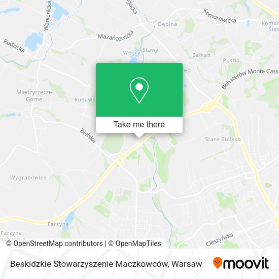 Beskidzkie Stowarzyszenie Maczkowców map