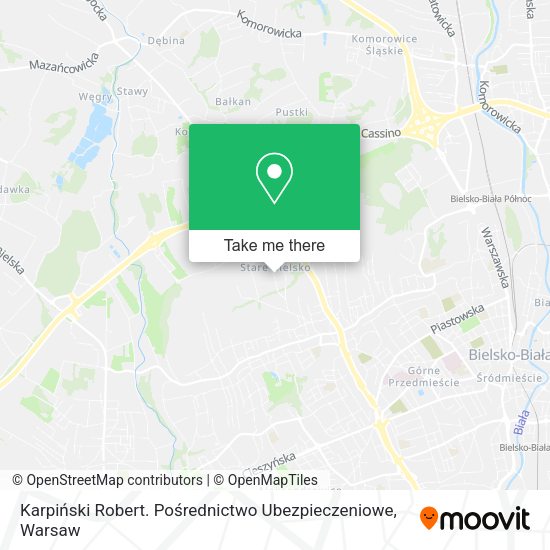 Karpiński Robert. Pośrednictwo Ubezpieczeniowe map