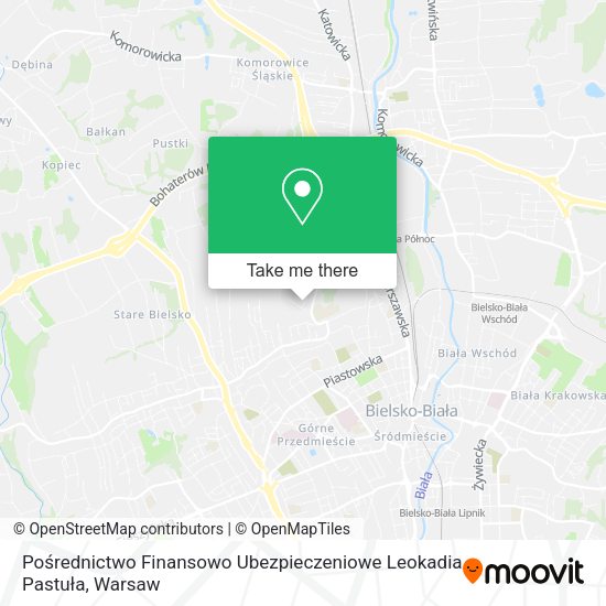 Pośrednictwo Finansowo Ubezpieczeniowe Leokadia Pastuła map