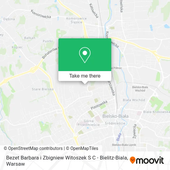 Карта Bezet Barbara i Zbigniew Witoszek S C - Bielitz-Biala