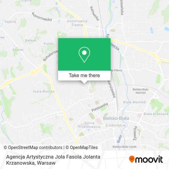 Agencja Artystyczna Jola Fasola Jolanta Krzanowska map