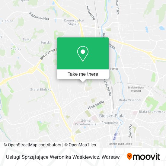 Usługi Sprzątające Weronika Waśkiewicz map