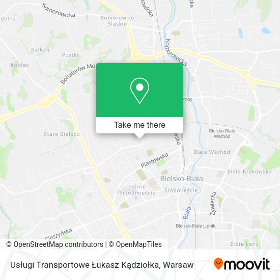 Usługi Transportowe Łukasz Kądziołka map