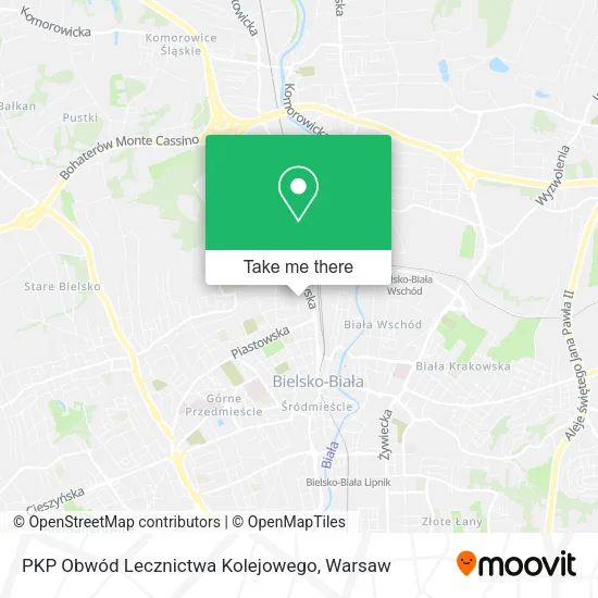 Карта PKP Obwód Lecznictwa Kolejowego